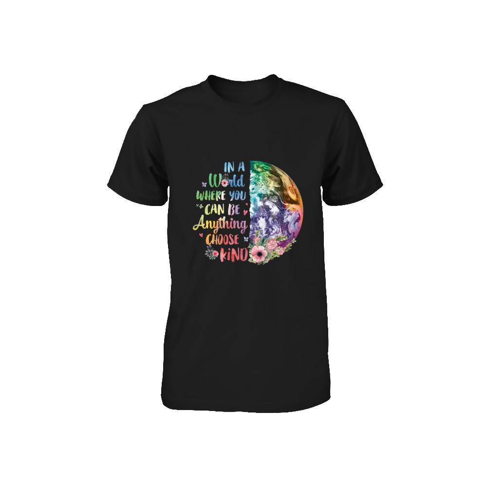 Earth In A World Where You Can Be Anything Be Kind Youth-Youth Shirt-Toddler T-Shirt-Black