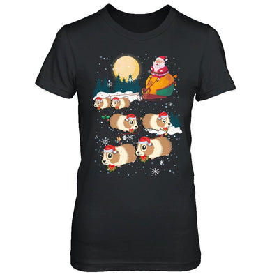 Funny Christmas Guinea Pig Reindeer Lover Santa Gift-T-Shirt & Sweatshirt-Women's T-Shirt-Black