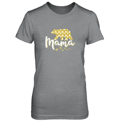 Sunflower Bear Mothers Day Gift Flowers Mama Floral-T-Shirt & Tank Top-Women's T-Shirt-Sport Grey