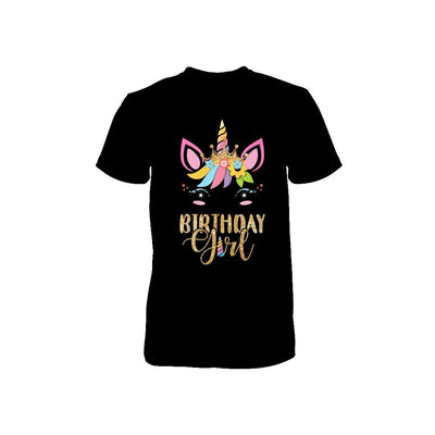 Cute Unicorn Girl Daughter Birthday Gift Youth-Youth Shirt-Toddler T-Shirt-Black