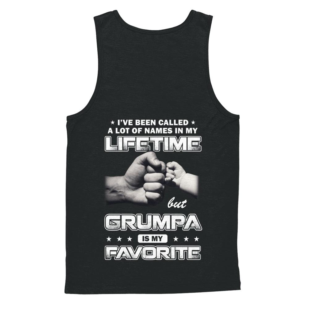 I've Been Called A Lot Of Names But Grumpa Is My Favorite-T-Shirt & Hoodie-Unisex Tank-Black