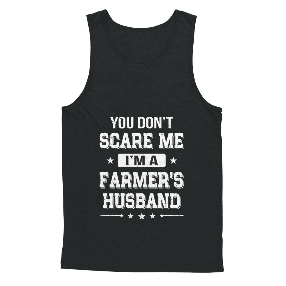 You Don't Scare Me I'm A Farmer's Husband-T-Shirt & Hoodie-Unisex Tank-Black