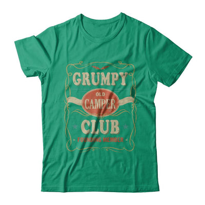Grumpy Old Camper Club Founding Member Papa Camping-T-Shirt & Hoodie-Classic T-Shirt-Kelly Green