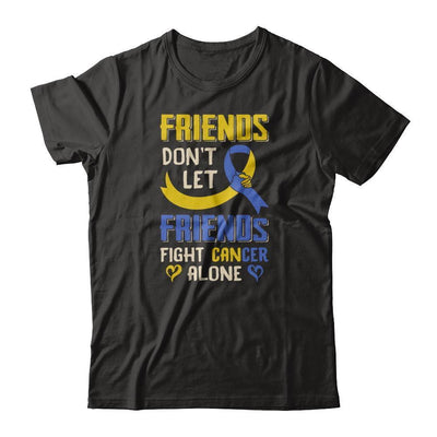 Friends Don't Let Friends Fight Cancer Alone Down Syndrome Awareness-T-Shirt & Tank Top-Premium T-Shirt-Black