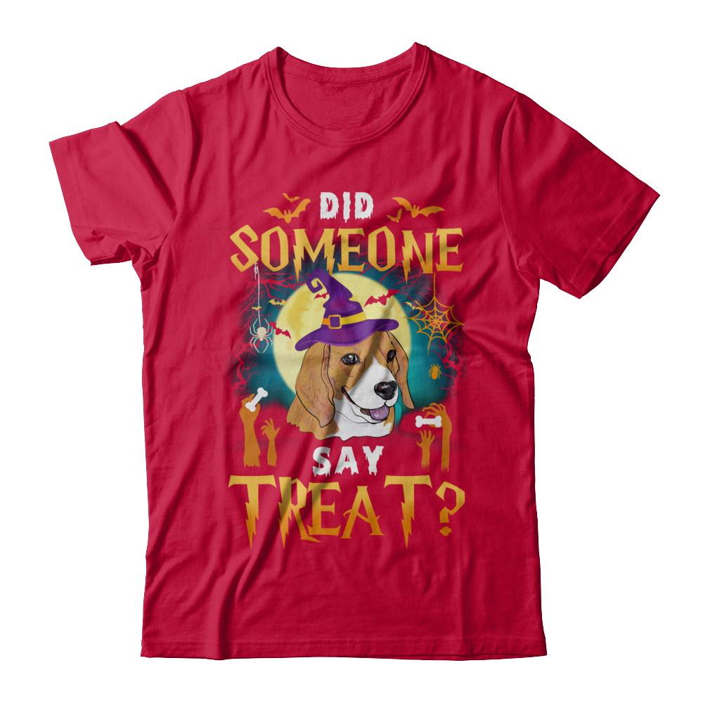 Did Someone Say Treat Beagle Halloween Costume-T-Shirt & Hoodie-Classic T-Shirt-Red