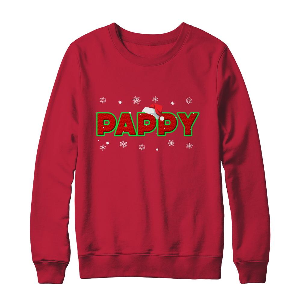 Pappy Christmas Santa Ugly Sweater Gift-T-Shirt & Sweatshirt-Crewneck Sweatshirt-Red