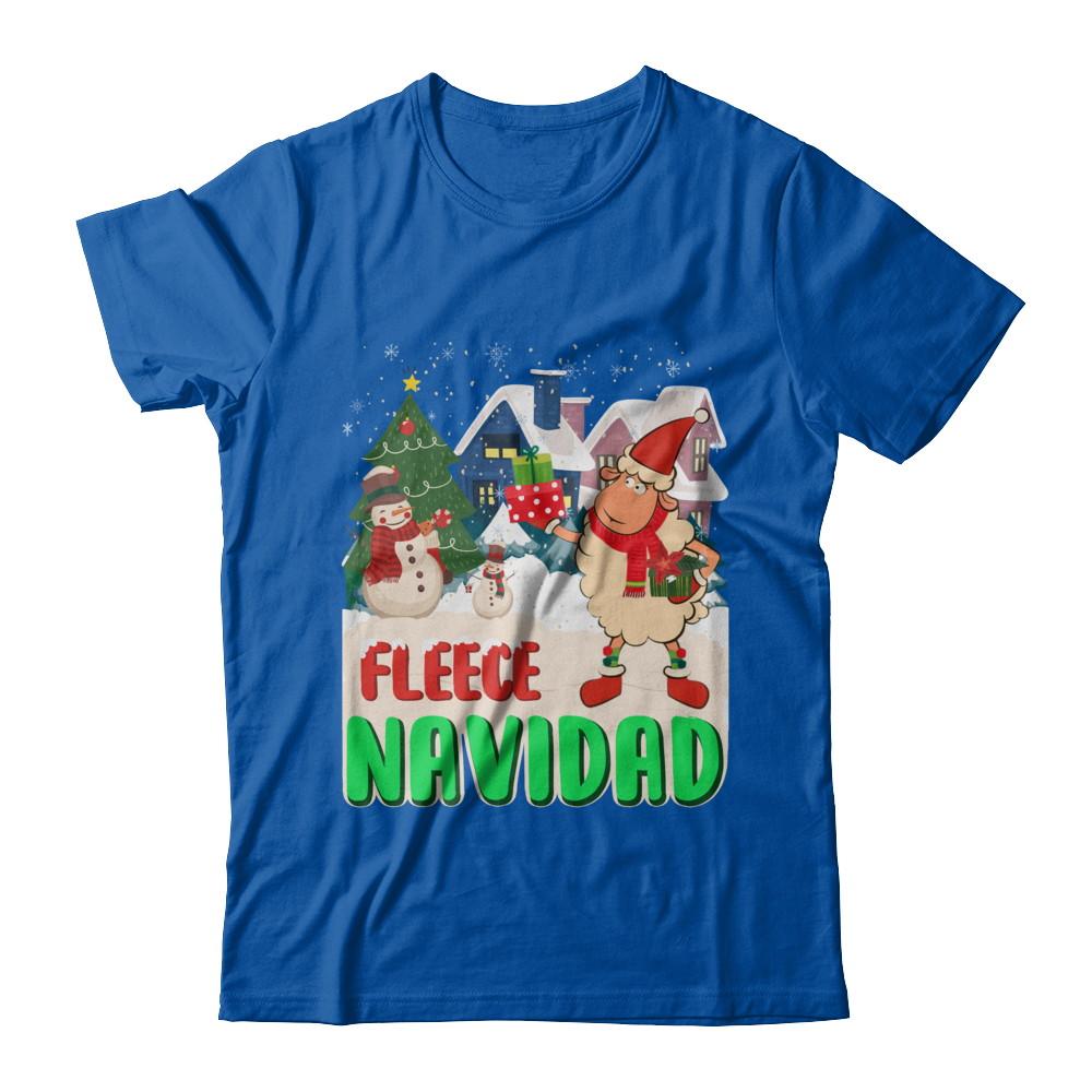 Fleece Navidad Sheep Lamb Christmas Gifts Spanish-T-Shirt & Sweatshirt-Premium T-Shirt-Royal