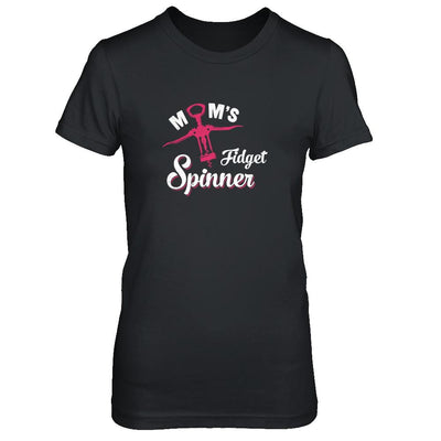 Mom's Fidget Spinner Wine Lover-T-Shirt & Tank Top-Women's T-Shirt-Black