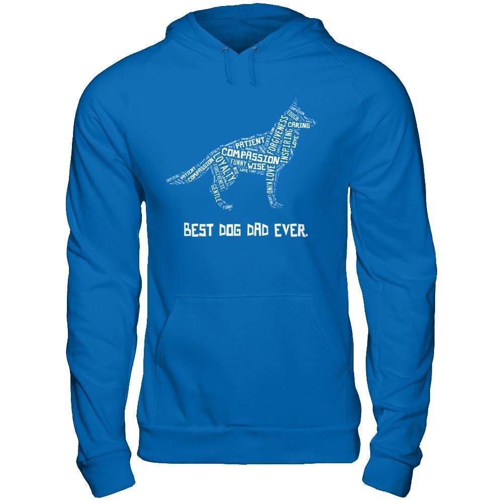 Best Dog Dad Ever German Shepherd Lovers-T-Shirt & Hoodie-Pullover Hoodie-Royal