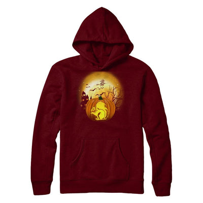 Pumpkin Squirrel Halloween Human Costume-T-Shirt & Hoodie-Pullover Hoodie-Maroon