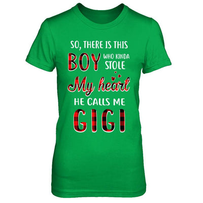 This Boy Who Kinda Stole My Heart He Calls Me Gigi-T-Shirt & Hoodie-Women's T-Shirt-Irish Green