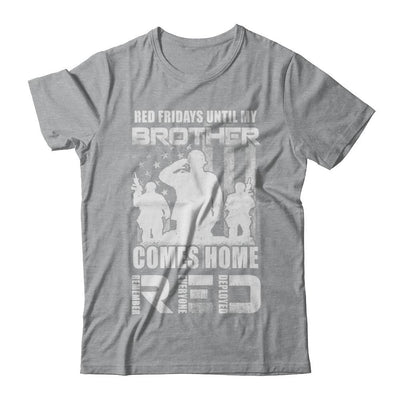 Red Friday Until My Brother Comes Home Military-T-Shirt & Hoodie-Classic T-Shirt-Sport Grey