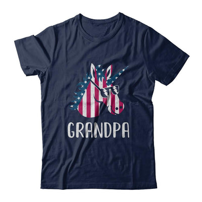 Patriotic Grandpa Unicorn Americorn 4Th Of July-T-Shirt & Hoodie-Classic T-Shirt-Navy