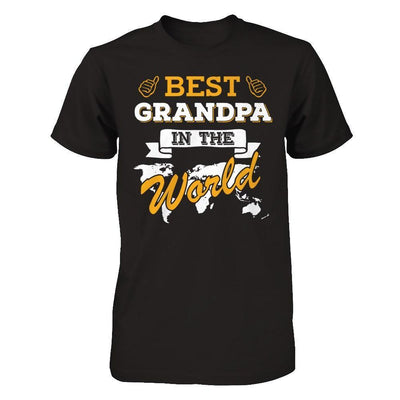 Best Grandpa In The World-T-Shirt & Hoodie-Classic T-Shirt-Black