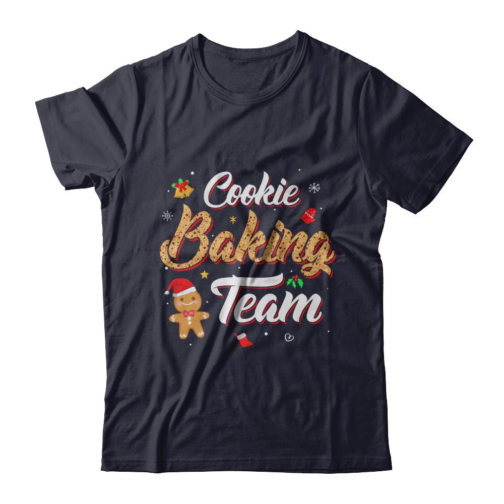 Cookie Baking Team Bakers Gingerbread Christmas-T-Shirt & Sweatshirt-Premium T-Shirt-Midnight Navy