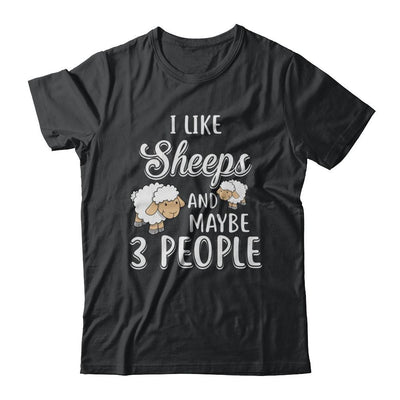 I Like Sheeps And Maybe 3 People-T-Shirt & Hoodie-Classic T-Shirt-Black