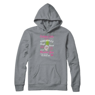 October Girls Are Like Pineapples Sweet Birthday Gift-T-Shirt & Tank Top-Pullover Hoodie-Light Steel