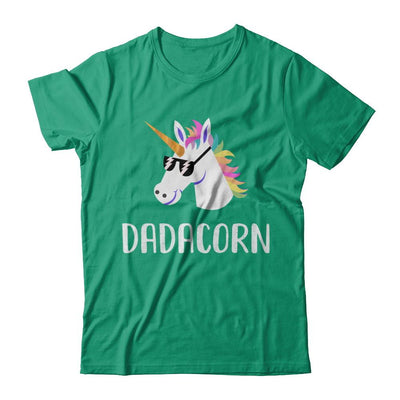 Unicorn Dad And Baby Dadacorn Daddy Fathers Day Gift-T-Shirt & Hoodie-Classic T-Shirt-Kelly Green