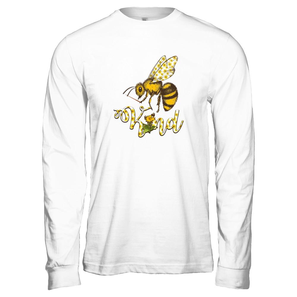 Sunflower Kindness Bee Kind Teacher-T-Shirt & Tank Top-Long Sleeve T-Shirt-Heather Grey