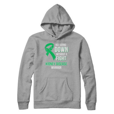 Not Going Down Without A Fight Kidney Disease Warrior-T-Shirt & Hoodie-Pullover Hoodie-Light Steel