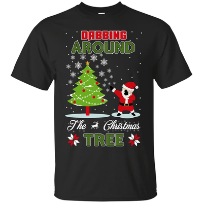 Dabbing Around The Christmas Tree-T-Shirt & Hoodie-Classic T-Shirt-Black