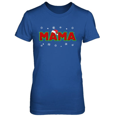 Mama Christmas Santa Ugly Sweater Gift-T-Shirt & Sweatshirt-Women's T-Shirt-Royal