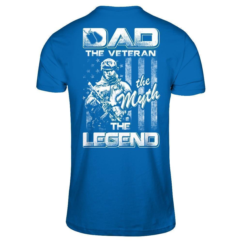 Dad The Veteran The Myth The Legend-T-Shirt & Hoodie-Classic T-Shirt-Royal