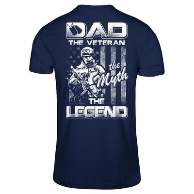Dad The Veteran The Myth The Legend-T-Shirt & Hoodie-Classic T-Shirt-Navy
