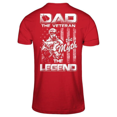 Dad The Veteran The Myth The Legend-T-Shirt & Hoodie-Classic T-Shirt-Red