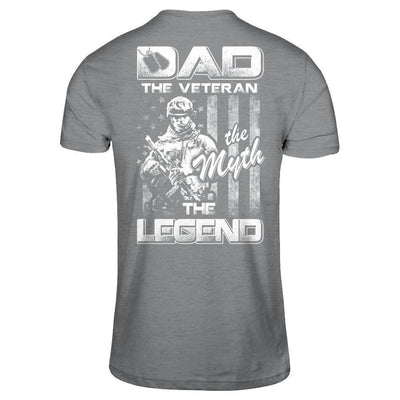 Dad The Veteran The Myth The Legend-T-Shirt & Hoodie-Classic T-Shirt-Sport Grey