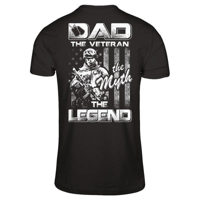 Dad The Veteran The Myth The Legend-T-Shirt & Hoodie-Classic T-Shirt-Black