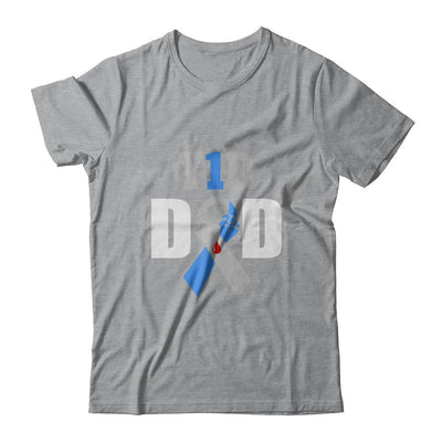 Diabetes awareness T1D Proud Type 1 Diabetes Dad-T-Shirt & Hoodie-Classic T-Shirt-Sport Grey