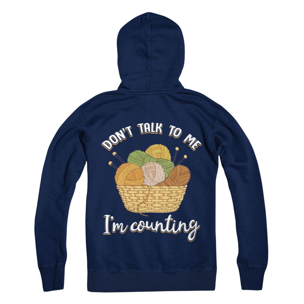 Funny Don't Talk To Me I Have No Self Control Don't Disturb-T-Shirt & Hoodie-Pullover Hoodie-Navy