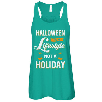 Halloween Is A Lifestyle Not A Holiday-T-Shirt & Tank Top-Women's Flowy Racerback Tank-Kelly