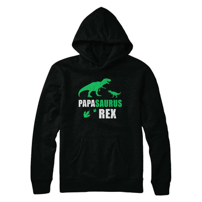 Dinosaur T-Rex Grandpasaurus Papa Saurus Dinosaur T-Rex Fathers Day-T-Shirt & Hoodie-Pullover Hoodie-Black
