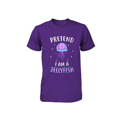 Pretend I'm A Jellyfish Costume Happy Halloween Party Youth-Youth Shirt-