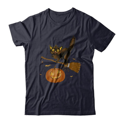 Happy Halloween Cat Pumpkin Gift-T-Shirt & Sweatshirt-Premium T-Shirt-Midnight Navy