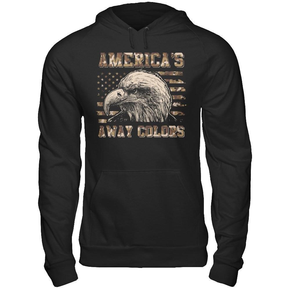 America's Away Colors-T-Shirt & Hoodie-Pullover Hoodie-Black
