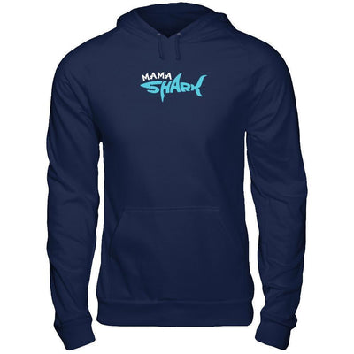 Mama Shark Lovers Best Mom-T-Shirt & Tank Top-Pullover Hoodie-Navy