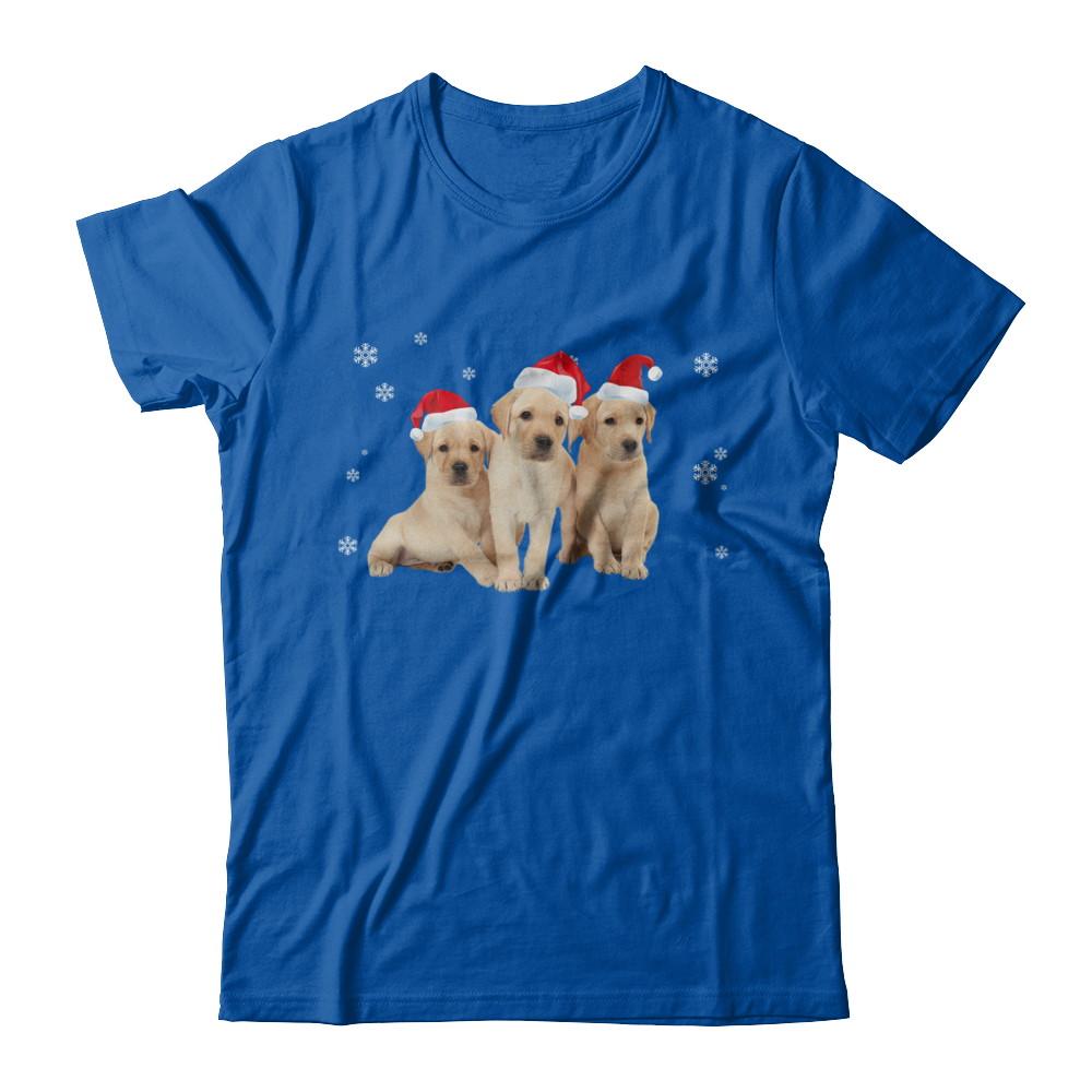 Funny Yellow Labrador Puppies Christmas Dog Gift-T-Shirt & Hoodie-Premium T-Shirt-Royal