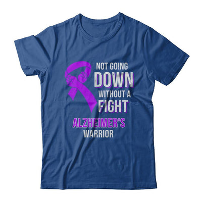 Not Going Down Without A Fight Alzheimer's Warrior-T-Shirt & Hoodie-Classic T-Shirt-Royal