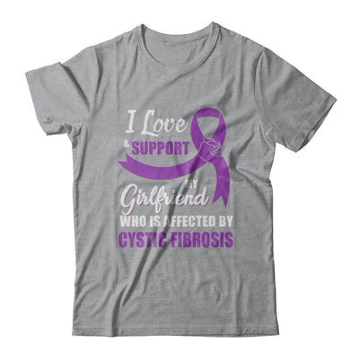 Cystic Fibrosis Awareness Support Purple Girlfriend Boyfriend-T-Shirt & Hoodie-Classic T-Shirt-Sport Grey