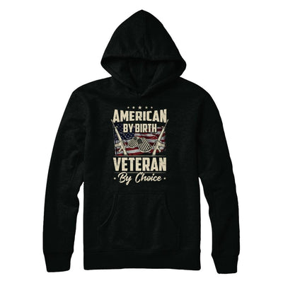 Proud An American By Birth Veteran By Choice-T-Shirt & Hoodie-Pullover Hoodie-Black
