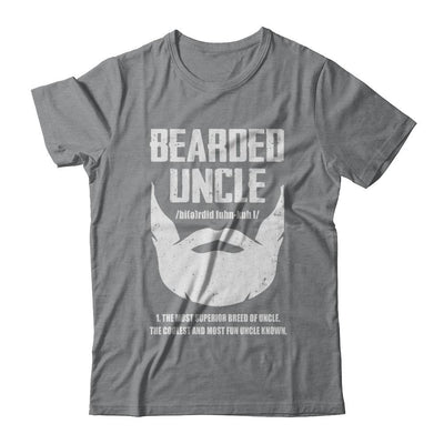 Bearded Funcle Funny Uncle Beard Definition-T-Shirt & Hoodie-Classic T-Shirt-Sport Grey