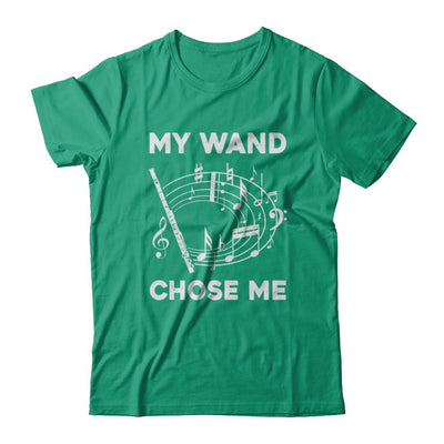 Flute My Wand Chose Me Funny Marching Band-T-Shirt & Hoodie-