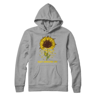 Sunflower Accept Understand Love Autism Awareness-T-Shirt & Hoodie-Pullover Hoodie-Light Steel