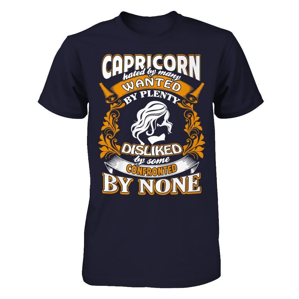 Capricorn Hated By Many Wanted By Plenty-T-Shirt & Hoodie-Premium T-Shirt-Midnight Navy