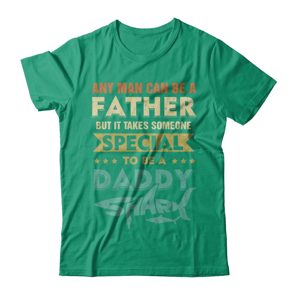 Vintage Someone Special To Be A Daddy Shark Fathers Day-T-Shirt & Hoodie-Classic T-Shirt-Kelly Green