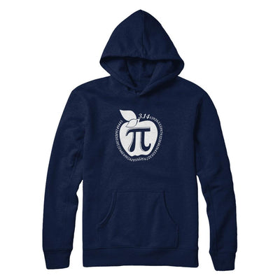 Apple Pi Math Happy Pi Day Teacher-T-Shirt & Hoodie-Pullover Hoodie-Navy