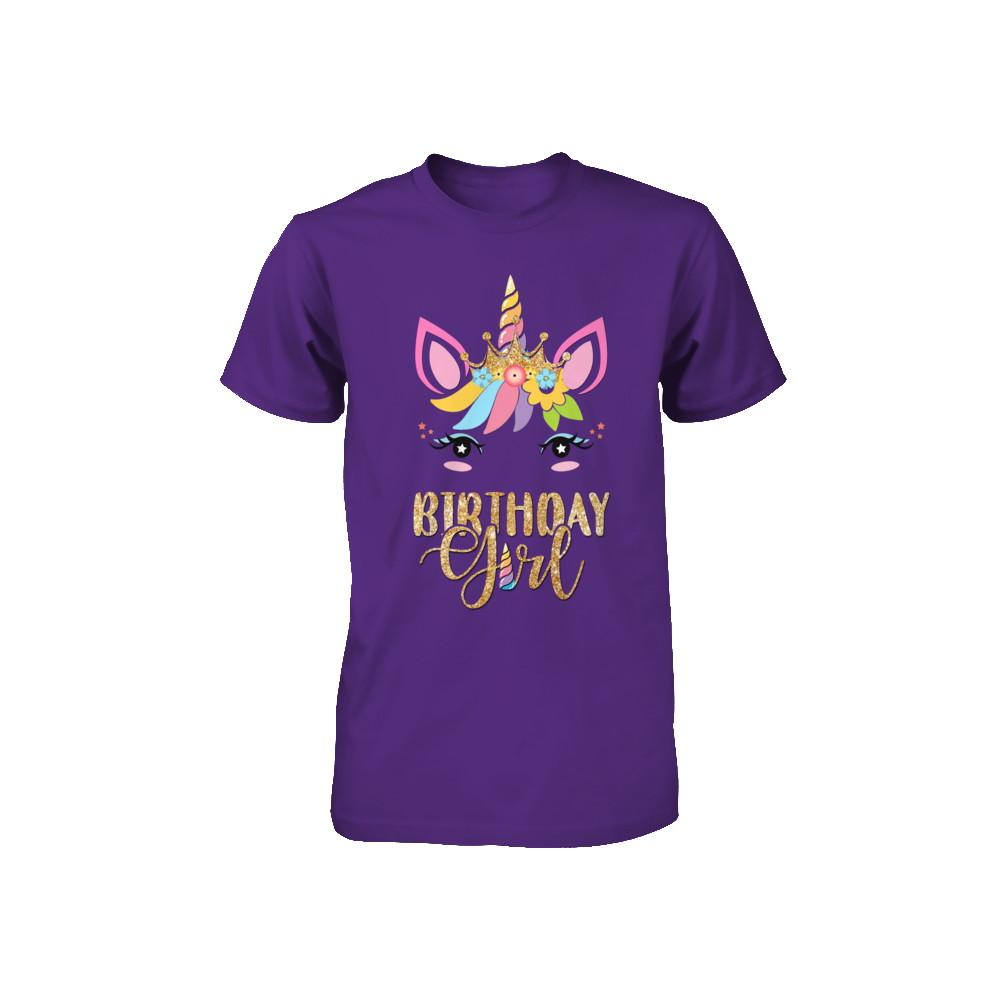 Cute Unicorn Girl Daughter Birthday Gift Youth-Youth Shirt-